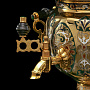 Позолоченный самовар с набором на 4 персоны "Малахит". Златоуст, фотография 7. Интернет-магазин ЛАВКА ПОДАРКОВ