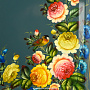 Поднос расписной "Цветы" 49х39 см, фотография 2. Интернет-магазин ЛАВКА ПОДАРКОВ