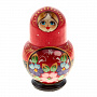 Матрешка "Цветы" 5 мест, фотография 1. Интернет-магазин ЛАВКА ПОДАРКОВ