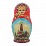 Матрешка "Храм Василия Блаженного" 5 мест, фотография 1. Интернет-магазин ЛАВКА ПОДАРКОВ