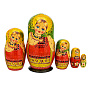 Матрешка "Сарафан" 5 мест, фотография 3. Интернет-магазин ЛАВКА ПОДАРКОВ