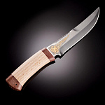 0049636 Златоуст Нож разделочный Сокол (дерево) золото