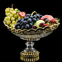 Ваза для фруктов овальная с позолотой, фотография 2. Интернет-магазин ЛАВКА ПОДАРКОВ
