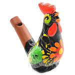 0028326 Сувенир глин/изд СВИСТОК "ПЕТУШОК" ок.6*7см цвета в ассортименте