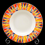 0048037/80.89394.00.1 ЛФЗ ТАРЕЛКА глуб.235мм Премиум"Огненный цветок" ТН1