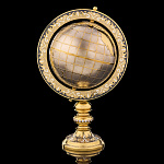 Глобус сувенирный с позолотой и фианитами. Златоуст