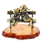 0047516/1866 Сувенир Собаки Пара Сувенир (коньячный)