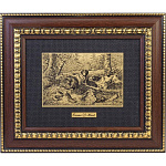  /16*21см Офорт черно-белый "Охота на куропаток"   