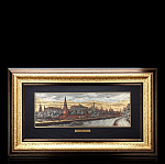 /12260/35*72см Офорт цветной "Вид на Кремль с Б.Каменного моста" дв.багет 