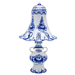   Гжель коб ЛАМПА НАСТОЛЬНАЯ  выс.ок.47см