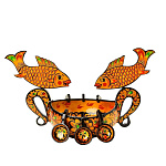 0013251/45*26см Хохлома  Братина "Рыбки" 