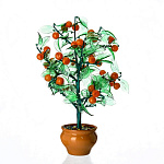 0049384-МАНДАРИН  Сувенир ЦВЕТОЧНОЕ ДЕРЕВО (стекло)