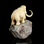 Скульптура из кости "Мамонт". Бивень мамонта, аметист, фотография 6. Интернет-магазин ЛАВКА ПОДАРКОВ