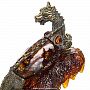 Скульптура из янтаря и бронзы "Китайский дракон на скале", фотография 10. Интернет-магазин ЛАВКА ПОДАРКОВ