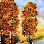 Картина янтарная "Пейзаж №27" 21х15 см, фотография 2. Интернет-магазин ЛАВКА ПОДАРКОВ