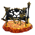 0058548/1168 Сувенир Коты В ожидании чуда (коньячный)