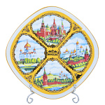 0022762/08354 Сувенир ТАРЕЛКА "Москва" в ассортименте