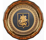  Златоуст БЛЮДО "ГЕРБ МОСКВЫ" (в раме)