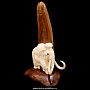 Скульптура из бивня мамонта "Мамонт у скалы", фотография 2. Интернет-магазин ЛАВКА ПОДАРКОВ