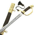 0070840 Оружие сувенирное ШАШКА "НИКОЛАЙ II"черная