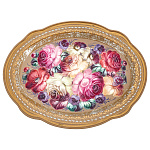 100597 Поднос с авторской росписью 30*23см АА1964