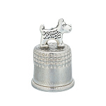 0078366 Сувенир НАПЕРСТОК  СОБАКА СКОТЧ-ТЕРЬЕР,1,8*1,5см 