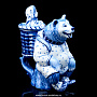 Чайник «Маша и медведь» Гжель в цвете, фотография 2. Интернет-магазин ЛАВКА ПОДАРКОВ