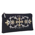 -2000357195129 Очечник "Православие" атлас (креп) Разм. 10*19*2 Мод. 249-1 Рис. 428 п.х.с. РН