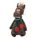 Лошадь Символ 2026 года. Мягкая игрушка "Жеребец с бубенчиками"