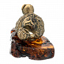 Статуэтка с янтарем "Еж с яблоком", фотография 1. Интернет-магазин ЛАВКА ПОДАРКОВ
