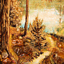 Картина янтарная "Лесное озеро" 95х75 см, фотография 3. Интернет-магазин ЛАВКА ПОДАРКОВ