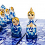 Шахматы деревянные "Гжель", фотография 4. Интернет-магазин ЛАВКА ПОДАРКОВ