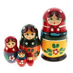 4536-5м-10/В МАТРЕШКА "Матрена/цветок" сюжеты в ассортименте 