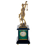 Часы настольные из малахита "Фемида". Златоуст