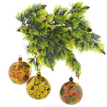 0021055 Хохлома Новогодняя игрушка "Шар" 05600070070