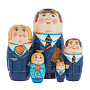 Матрешка "Аэрофлот" 5 мест, фотография 3. Интернет-магазин ЛАВКА ПОДАРКОВ