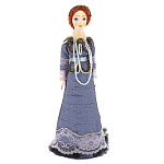 0013666 Кукла "Женский вечерний костюм нач.20в, С-Петербург, Россия" (1127)