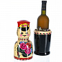 Футляр для бутылки 0,7 л "Матрешка Семеновская. Парень", фотография 1. Интернет-магазин ЛАВКА ПОДАРКОВ
