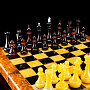 Шахматы янтарные "Янтарный король", фотография 3. Интернет-магазин ЛАВКА ПОДАРКОВ
