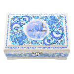 0060929/14*9 Хохлома Шкатулка "ЗИМА./ПЕЙЗАЖ  Н0004