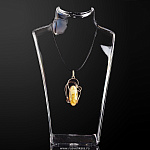 0026154/7,2г Янтарь Кулон Золото 585* янтарь натуральный цельный 7,2г