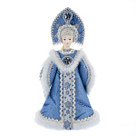  Новый год КУКЛА "Снегурочкка в кокошнике .Русский костюм" 28см 