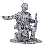 Оловянная миниатюра. Солдатик "Немецкий расчет РАК 35. Командир"