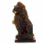 Скульптура из янтаря "Лев со щитом", фотография 2. Интернет-магазин ЛАВКА ПОДАРКОВ