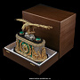 Часы каминные из малахита и бронзы с позолотой "Орел", фотография 12. Интернет-магазин ЛАВКА ПОДАРКОВ