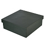 Подарочная упаковка из экокожи темно-зеленая 30х30х10 см, фотография 1. Интернет-магазин ЛАВКА ПОДАРКОВ