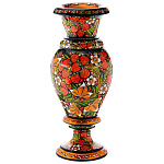 3267/Н/43*17см Хохлома Ваза декоративная  43*17см