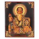 0070328 Икона "СПИРИДОН ТРИМИФУНТСКИЙ" сусальное золото