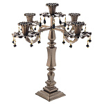 0040525 ПОДСВЕЧНИК "НАРЦИСС" 5 рожков черный ,сталь, литье, ковка