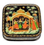 Шкатулка с художественной росписью "Три девицы"